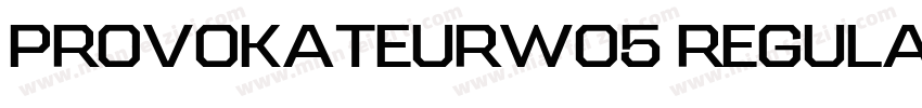 ProvokateurW05 Regular Regular字体转换